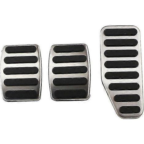 Couvre-pédales de pédales d'accélérateur et de frein en acier inoxydable pour Suzuki Jimny, Swift, Dzire, Ciaz, Wagonr, Ertiga et Baleno - Accessoires - Pédales - MT (1/5)