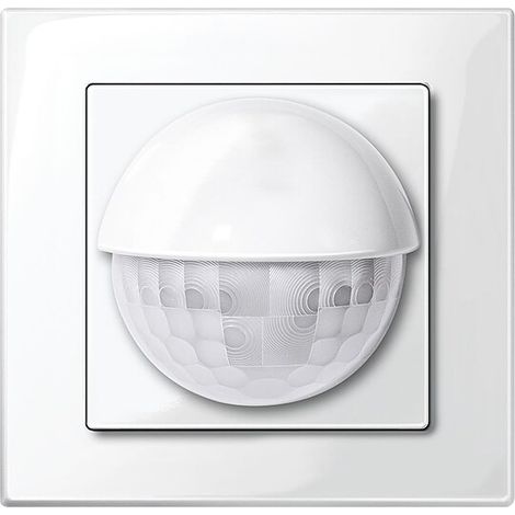 System M, Bewegungsmelder Argus 180 Unterputz-Sensor Modul Merten, polarweiß glänzend