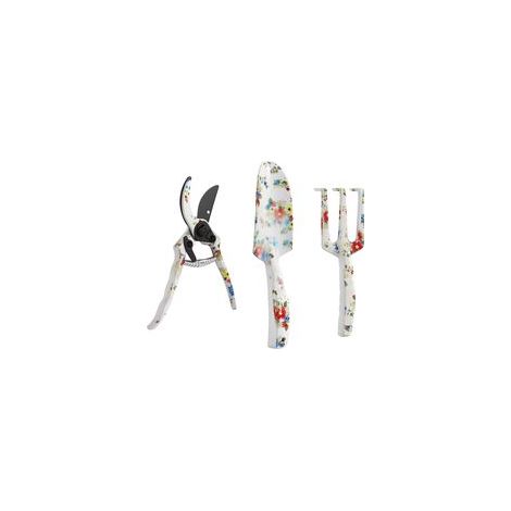 3-teiliges Gartenwerkzeugset aus Aluminium mit Gartenschere, Gartenkelle und Handrechen, ideal zum Beschneiden
