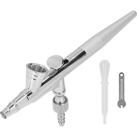 Kit aérographe G1/8 stylo pulvérisateur de peinture avec compte-gouttes et clé pour la décoration de la maison modèle d'impression calibre 0.4mm/0,016 pouces (1/5)