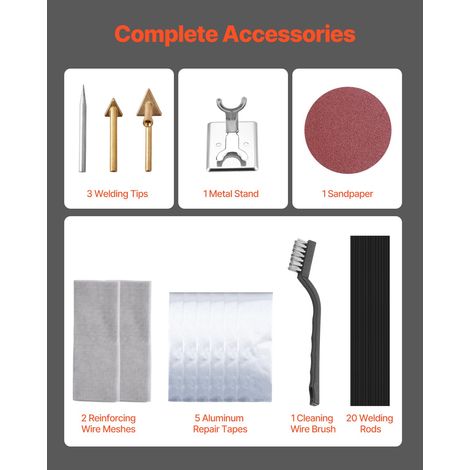 Kit Soudure Plastique - 60 W 100 W Fer à Souder Plastique Double (1/5)