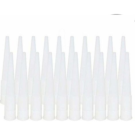 20 Pièces Cartouche Douilles Silicone Douilles embouts de Remplacement en Silicone Pointes Cartouche Cartouche Buses Buses(Diamètre intérieur de l'interface : 15 mm) (1/5)