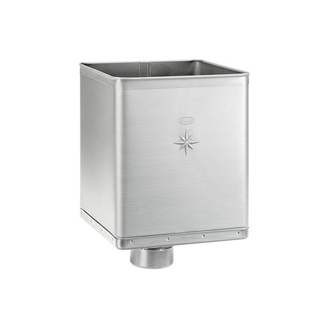 GRÖMO® Uginox Design-Wasserfangkasten ø100 exzentrisch 333x240x240, 56188 (1/2)