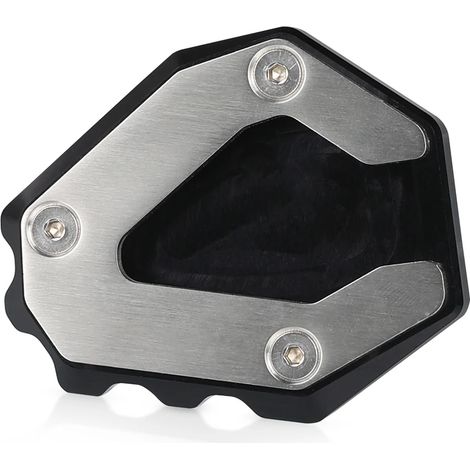 (Noir) Pièce CNC compatible avec la béquille de moto KTM 1290 Super Duke GT 2019-2023 : extension de béquille latérale, plaque de support élargie, maxpower (1/4)
