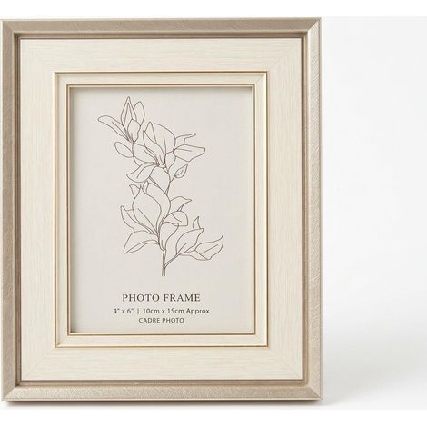HOMESCAPES Champagne Gold Picture Frame - 4 x 6" (1/5)