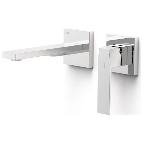 Façade mitigeur lavabo Chrome - TRES 20230021 (1/3)