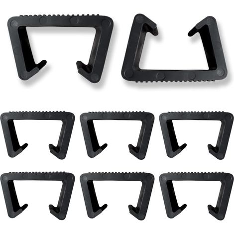 8 Pièces Clips de Meubles  Clips de Meubles en Rotin Pinces de Meubles de Patio Osier Pinces à Meuble en Plastique Clip Connecteur Clips de Fixation pour Meubles de Jardin en Rotin