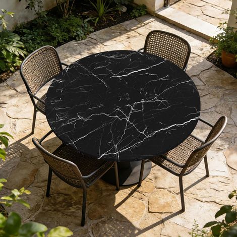 Nappe ronde avec élastique Ø 80cm, lavable, élastique, pour jardin & restaurant