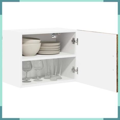 884911 Armoire de cuisine 2 pcs Bois ancien 50 x 31 x 40 cm (1/5)