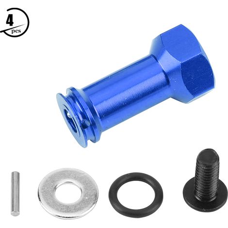 Adaptateur d'Extension 24mm pour Traxxas Slash 1/16 - Connecteur Allongé Bleu Foncé (1/5)