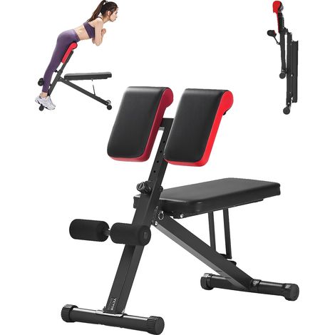 Banco de pesas multifunción VEVOR, ajustable, plegable, 150 kg (330 lbs), entrenamiento completo, gimnasio en casa, 150 kg (330 lbs) (1/2)