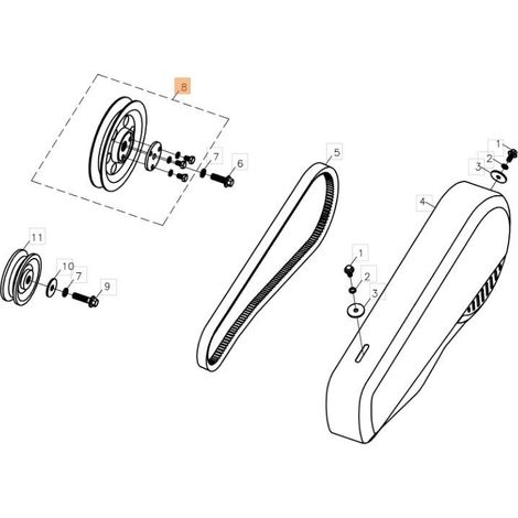 KIT DE RUEDA MOTRIZ EMAK ORIGINAL L66150933