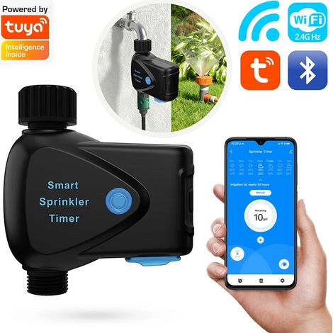 Tuya Programmatore Irrigazione Smart WiFi PRO IP65 con Contalitri Integrato (1/5)