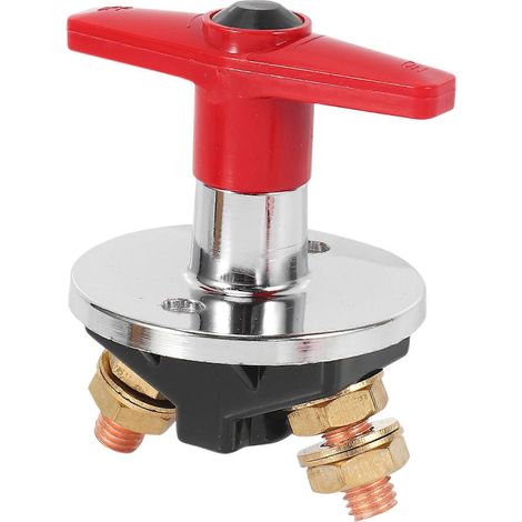 Interrupteur coupe-batterie 500 A, 12-60 V, à poignée fixe, pour véhicules, bateaux, camions, engins de chantier (Type F). (1/5)