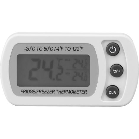 Stück wasserdichte digitale Thermometer für Kühlschrank (-20 50 °C) und Gefrierschrank (weiß) (1/5)