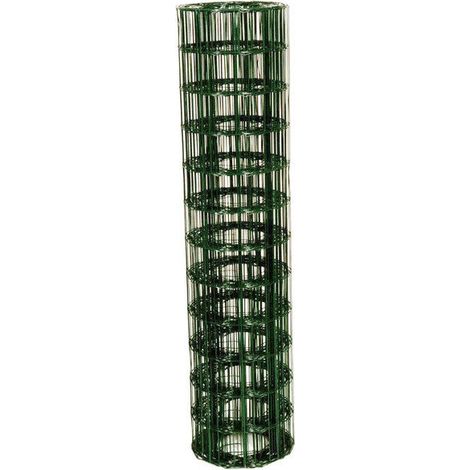 SANS MARQUE Grillage rouleau soudé vert, H.1 x l.20 m, maille 100X100