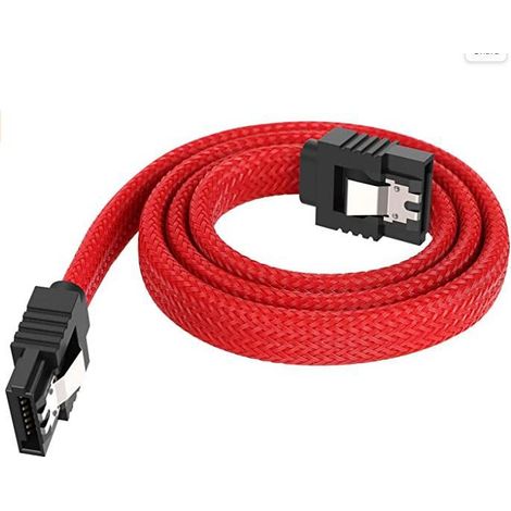 Câble SATA, câble de données série pour disque SSD SATA 3.0, câble adaptateur SATA, câble pour disque dur SATA, 6 Go(N44) (1/5)