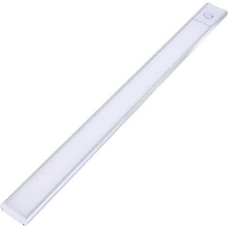Lampe LED sous-meuble avec capteur de mouvement, alimentée par batterie, Rechargeable, 3 couleurs, bande de comptoir à intensité variable, pour escaliers de cuisine (1/5)
