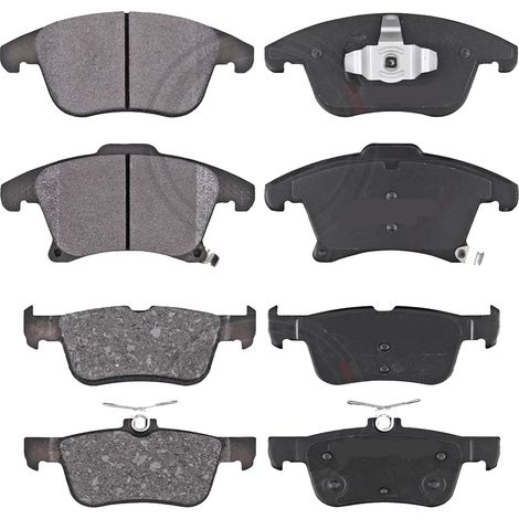 KIT PASTIGLIE FRENO ANTERIORI E POSTERIORI compatibile con FORD S-MAX (WA6) / PASTIGLIE FRENANTI AUTO OEM FDB1897,FDB1917 FDB1918 / SOSTITUZIONE DIRETTA / BASSA POLVERE / SILENZIOSO