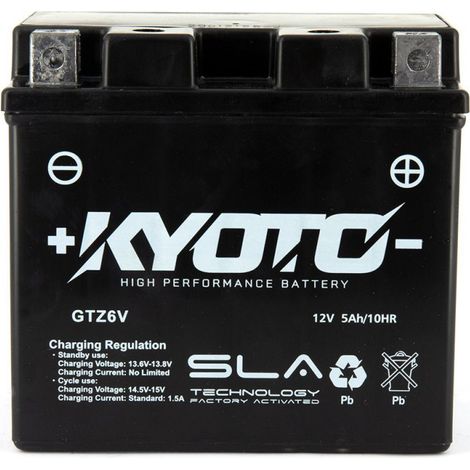 Batterie KYOTO Gtz6v - SLA AGM - Equivalence YTZ6V
