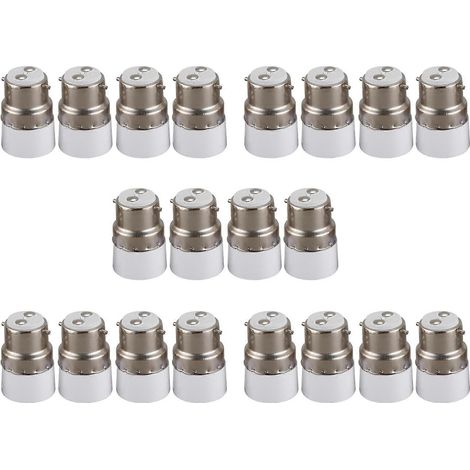 B22-auf-E14-Steckdosenadapter (20 Stück) – 220 V Wechselstrom (1/5)