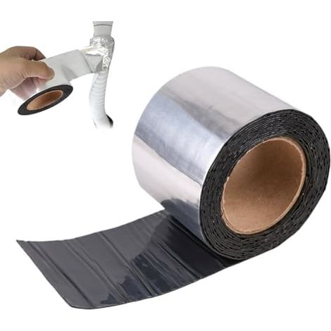 Bande de réparation d'asphalte, mastic de réparation de fissures de béton pour voitures, camping-cars, auvents, vitres, tuyaux, terrasses, toitures et autres surfaces. (1/5)