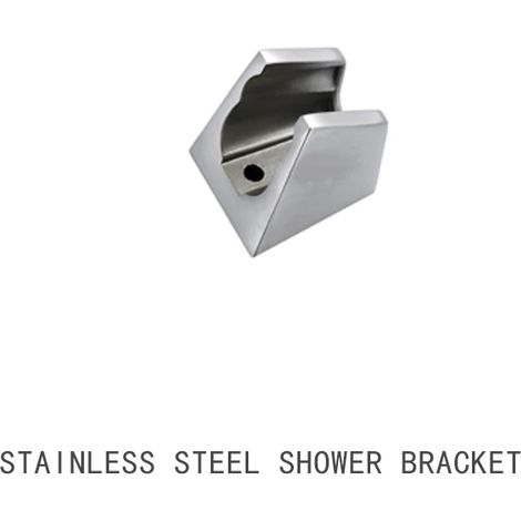 (Support mural uniquement) Douchette à main en acier inoxydable brossé avec support et flexible, pommeau de douche mural (1/5)
