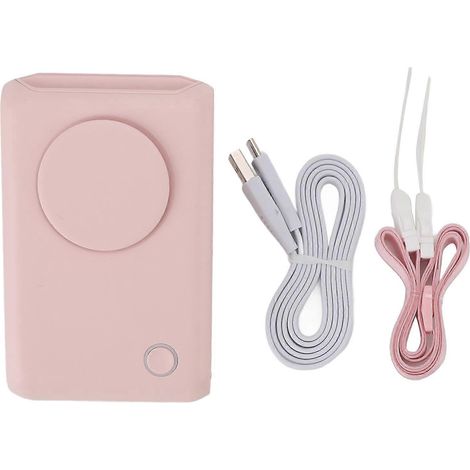Mini-Akku-Nackenventilator mit 3 leisen Geschwindigkeitsstufen, tragbarer Nackenclip, ideal für Outdoor-Aktivitäten wie Radfahren und Camping. (1/5)