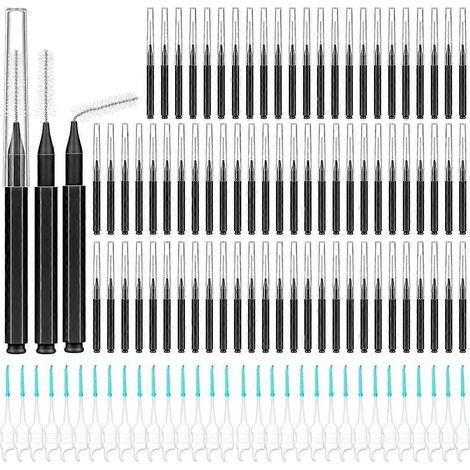 Lot de 300 brossettes interdentaires souples et flexibles pour appareils orthodontiques, brosses de nettoyage pour appareils dentaires. (1/5)