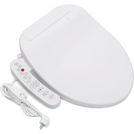 Bidet Sitz Smart Dusch Wc Aufsatz Toilettensitz Elektrisch GewäRmter Elektrischer Absenkautomatik Elektronischer Beheizter Sitz Selbstreinigende DüSe Absenkautomatik Elektrisches Bidet Weiß