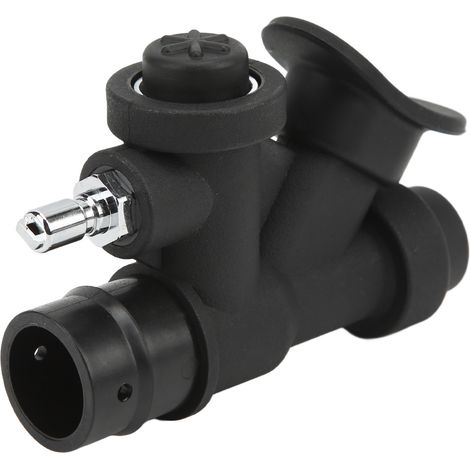 Inflateur oral universel de plongée à 45 degrés avec soupape de décharge en forme de K pour tuyau standard de 1 pouce (1/5)