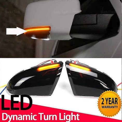 Dynamische schwarze LED-Blinker, sequentielle Rückspiegelbeleuchtung für Dodge Ram 1500, 2500, 3000, 4000K (links und rechts) (1/5)