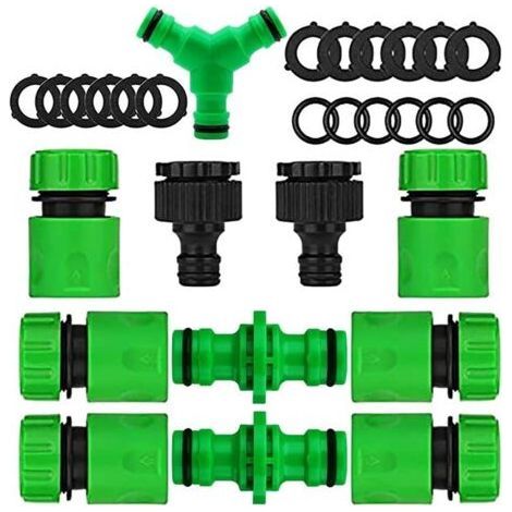 Garden Plastic Soother Connector Set Garden Water Hose Soother Quick Connector Set 29pcs Green (1/5)