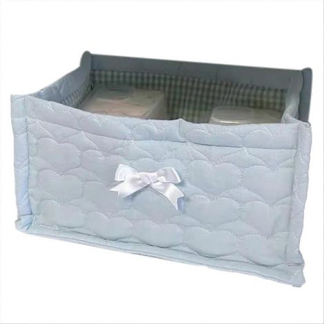 panier de rangement carré, organisateur de bureau, panier de rangement matelassé, joli cadre de rangement, F (1/5)