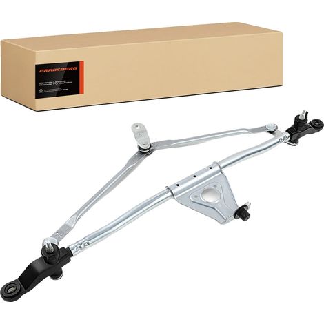 Mecanismo de limpiaparabrisas, construcción metálica duradera, apto para instalación delantera, compatible con Jeep Wrangler III JK (2007-2017), permite un funcionamiento eficiente del limpiaparabrisa (1/5)