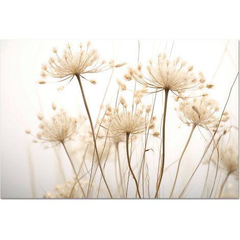 CRÉDENCE DE CUISINE Fleurs - Blanc - Lumière du soleil 80x55 (1/5)