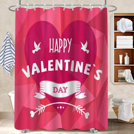 Rideau de douche en polyester 180x180 montage sans perçage rideau étanche pour personne allergique (1/5)