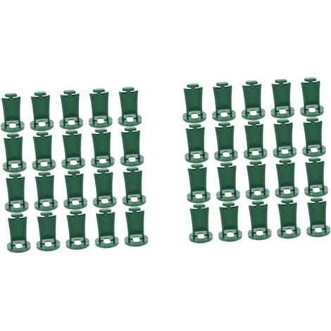 juegos de clips de montaje para mástiles de tela de sombra，Gancho para plantas，Juego de jardinería，Juegos de horticultura，Verde，50 piezas  2 (1/5)
