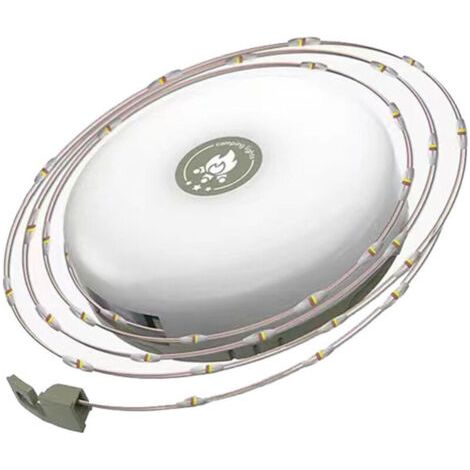 BUNTHAUS Guirlande Lumineuse de Camping, 8 Modes D'éclairage,2000mAh,Dure Jusqu'à 14 Heures,4 EN1 Guirlande Lumineuse Extérieure Portable Rechargeable