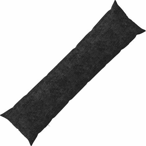 Kissen HEERLEN Anthrazit 40 x 145 cm Chenille-Stoff vidaXL (1/5)