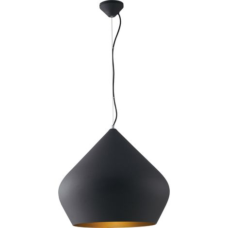 "Lampadario a sospensione THOLOS in metallo nero" (1/2)