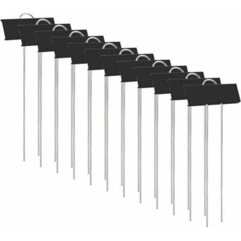 [JAMAIS UTILISÉ] 12 Pcs Étiquettes de Plantes, Marqueurs Étiquettes Plante, Étiquette Jardin Métal Durable Antirouille Étiquettes Potager Marqueur pour Fleur Légumes Graine Jardin Pépinière (Noir) (1/4)
