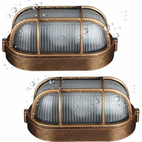 (2 pack)Applique D'extérieur,Lampe Ovale En Aluminium Moulé Sous Pression Applique,Murale Marine Nautique Lumière Vintage Industrielle,Lampe De Bateau,Décoration Mur Patio Couloir Lampes
abat-jour