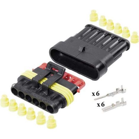 Kit Connettore SuperSeal Maschio Femmina 6 Vie