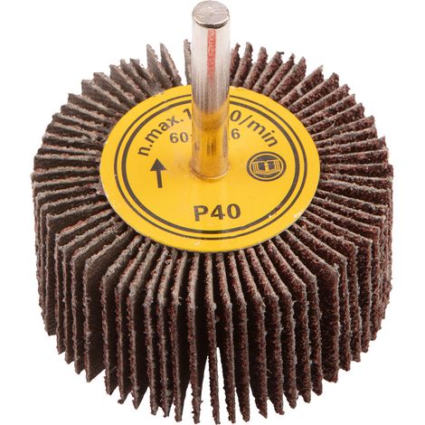 Ruota lamellare con gambo, 60 x 30 mm, K40