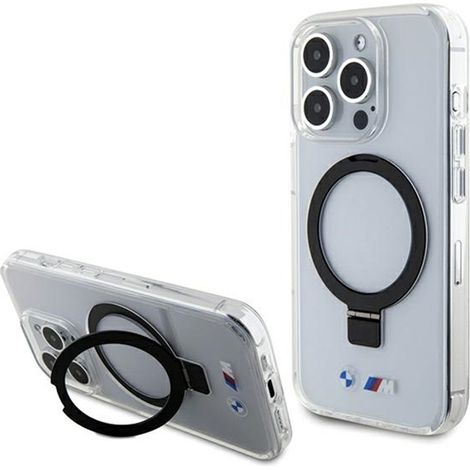 BMW Ring Stand M Collection MagSafe - Étui pour iPhone 15 Pro (Transparent) (1/5)