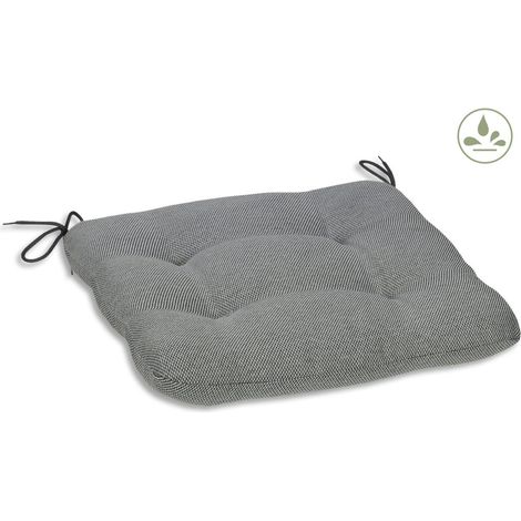 GO-DE Sitzkissen Carina 38 cm x 38 cm x 5 cm, grau Auflagen & Hussen (1/3)