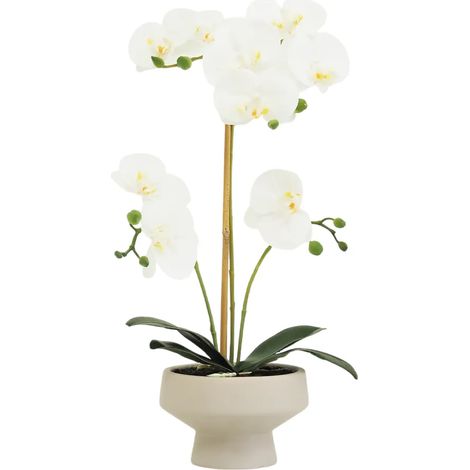 Orchidée artificielle toucher naturel 45cm (1/4)