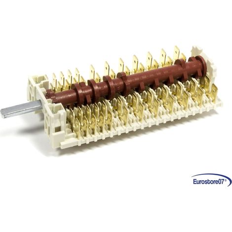 COMMUTATORE SELETTORE FUNZIONI 6+OFF FORNO ARISTON HOTPOINT C00196053 (1/4)