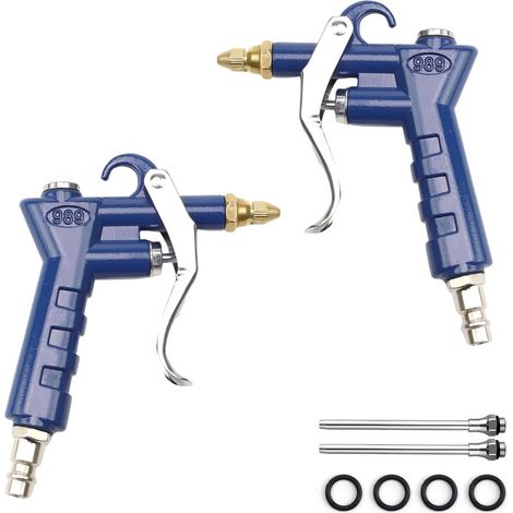 2 Pièces Soufflette Air Comprimé avec 2 Buses 10 cm (1/5)